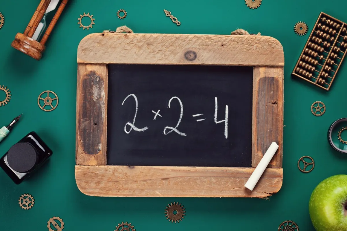 صورة لإحدى مسائل جدول الضرب