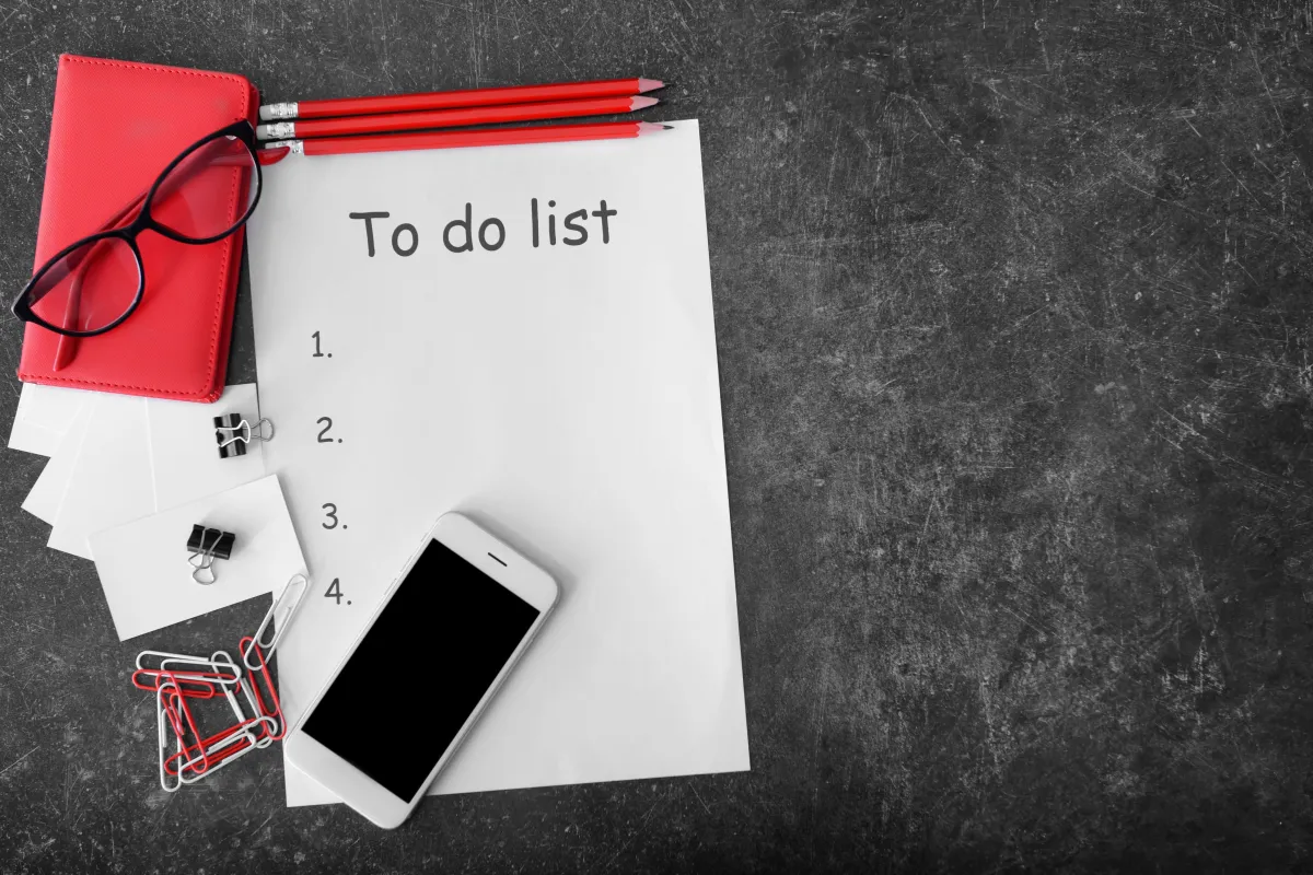 إعداد قائمة بالمهام