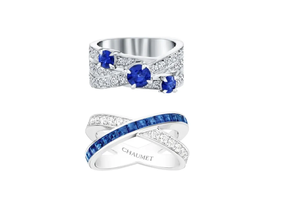 خواتم مُزينة بحلقات ماسية متشابكة لإطلالة ساحرة لعروس 2023