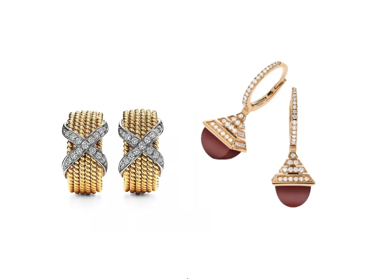 تزيني بأقراط ألماس صغيرة لإطلالة عملية بالعباية في رمضان