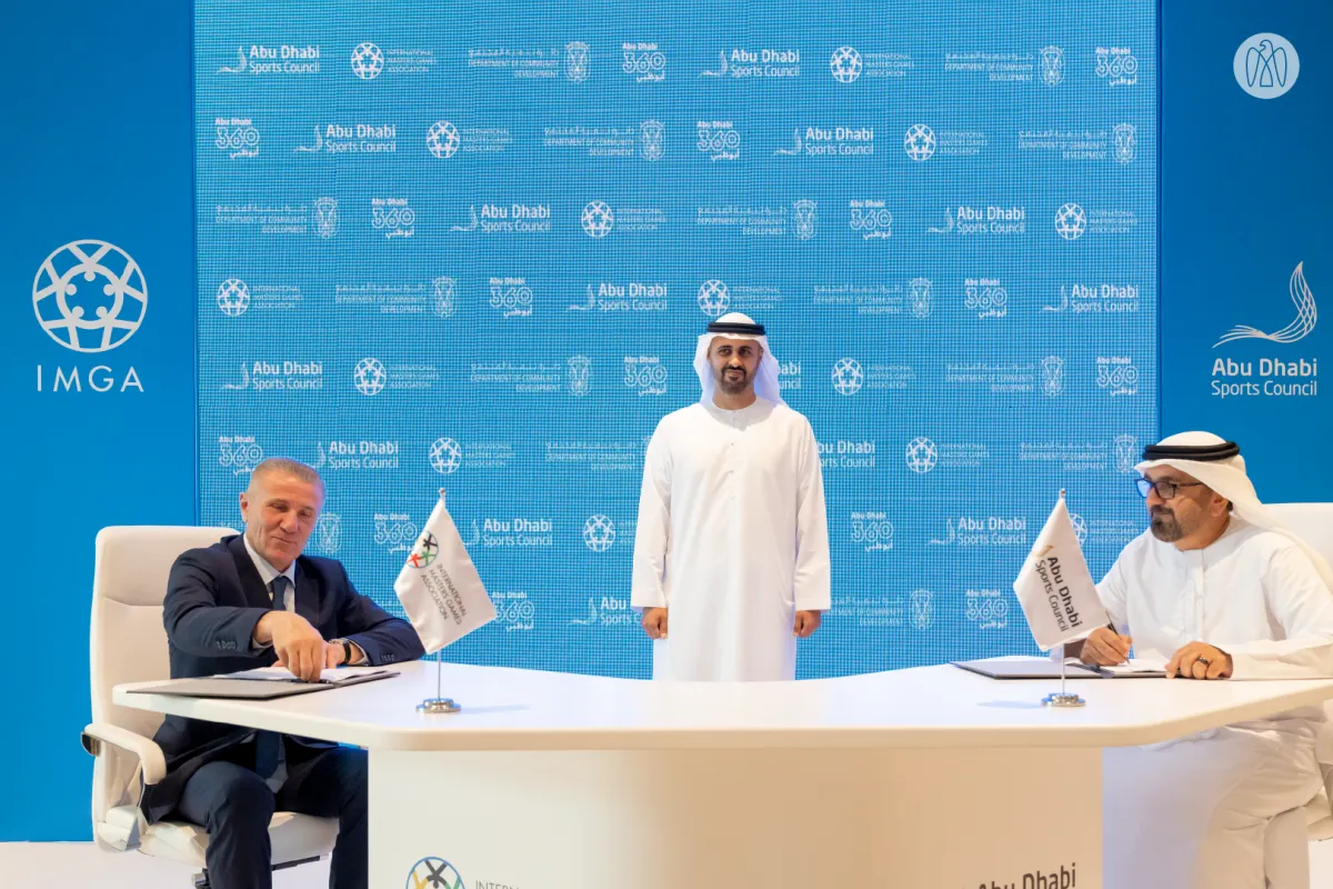 "سلسلة ألعاب الماسترز المفتوحة" في أبوظبي . الصورة من مكتب أبوظبي الإعلامي