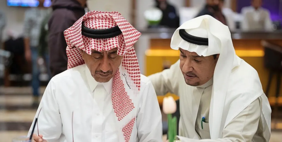 عبدالله السدحان وناصر القصبي -الصورة من حساب المصور سامي الرويسان على الانستغرام