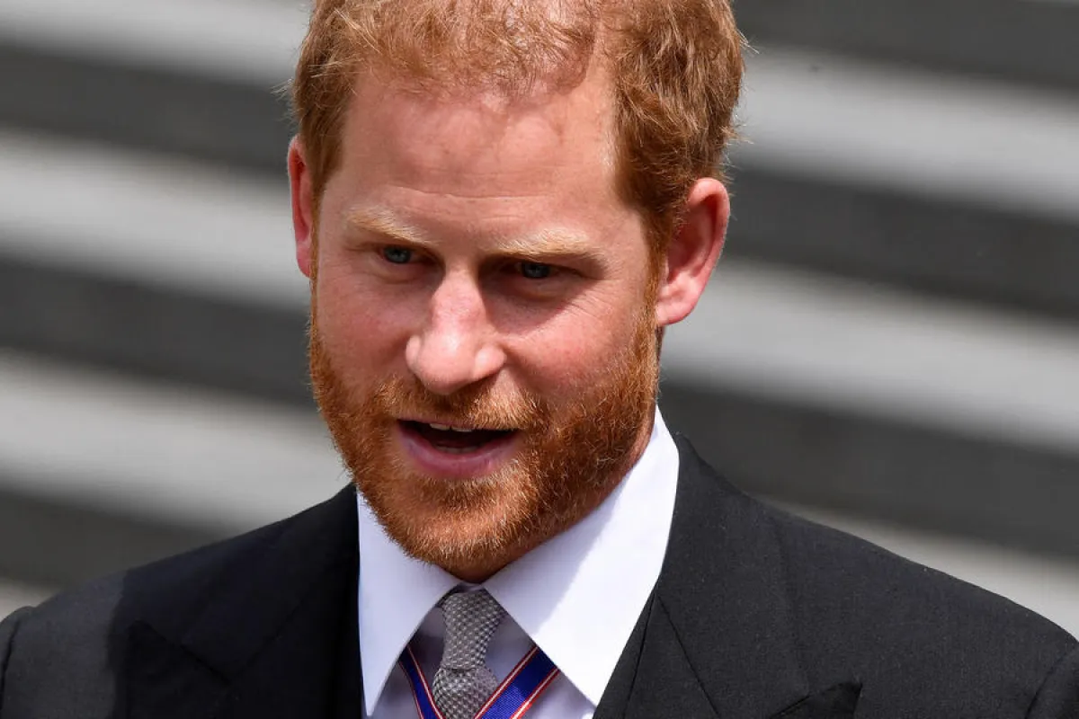 Britain's Prince Harry, Duke of Sussex, at Saint Paul's Cathedral in London on June 3, 2022, TOBY MELVILLE / POOL / AFP