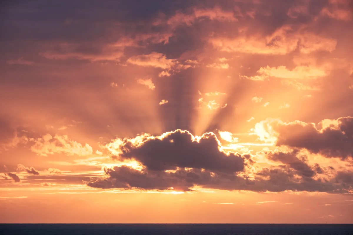 صورة لغروب الشمس