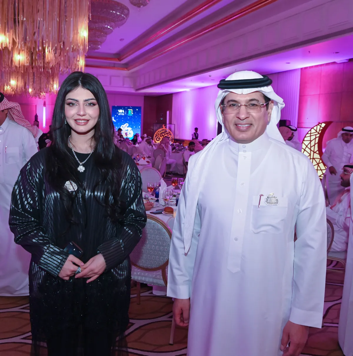 محمد فهد الحارثي  ونرمين محسن 