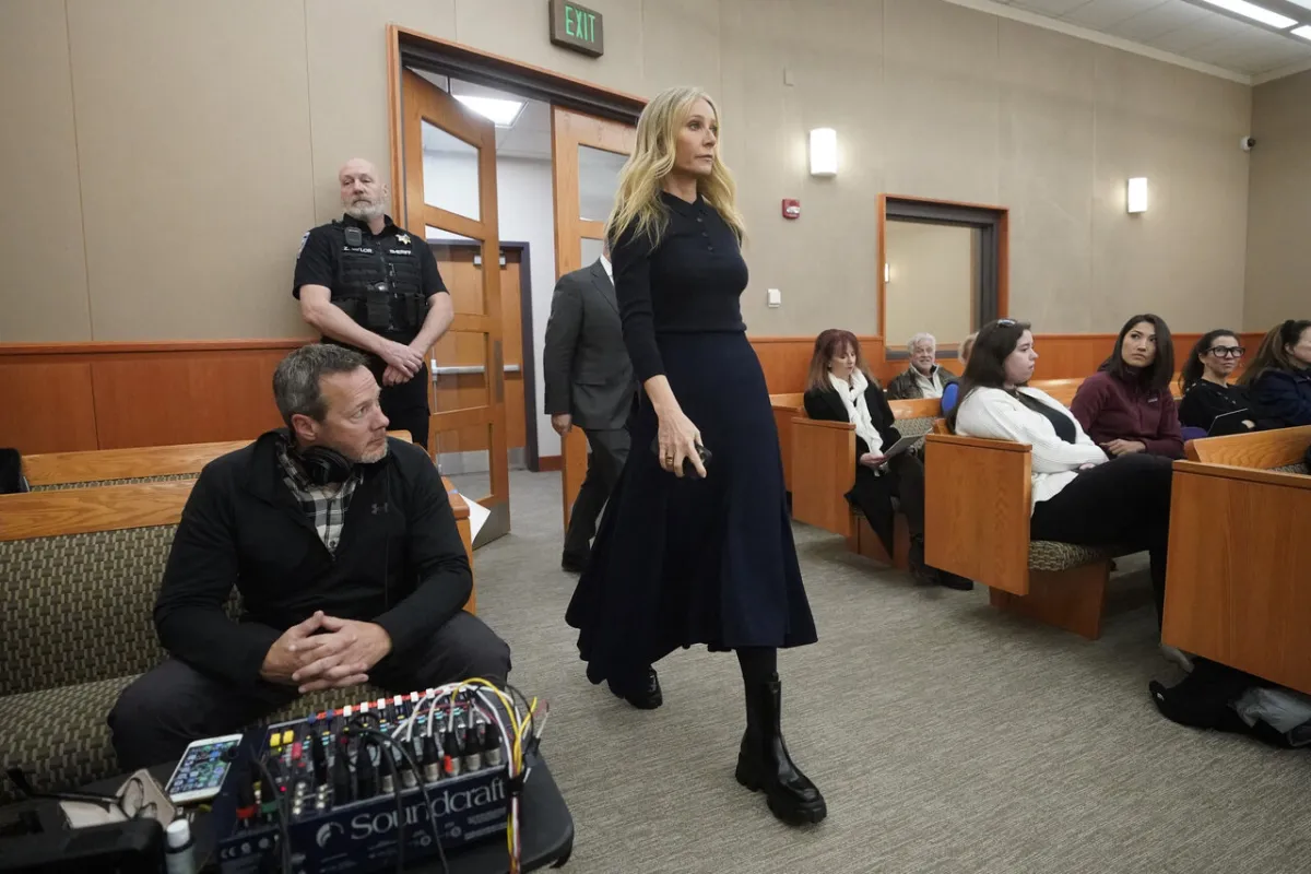 Gwyneth Paltrow enters the courtroom for her trial on March 24, 2023, in Park City, Utah. Rick Bowmer-Pool/Getty Images/AFP