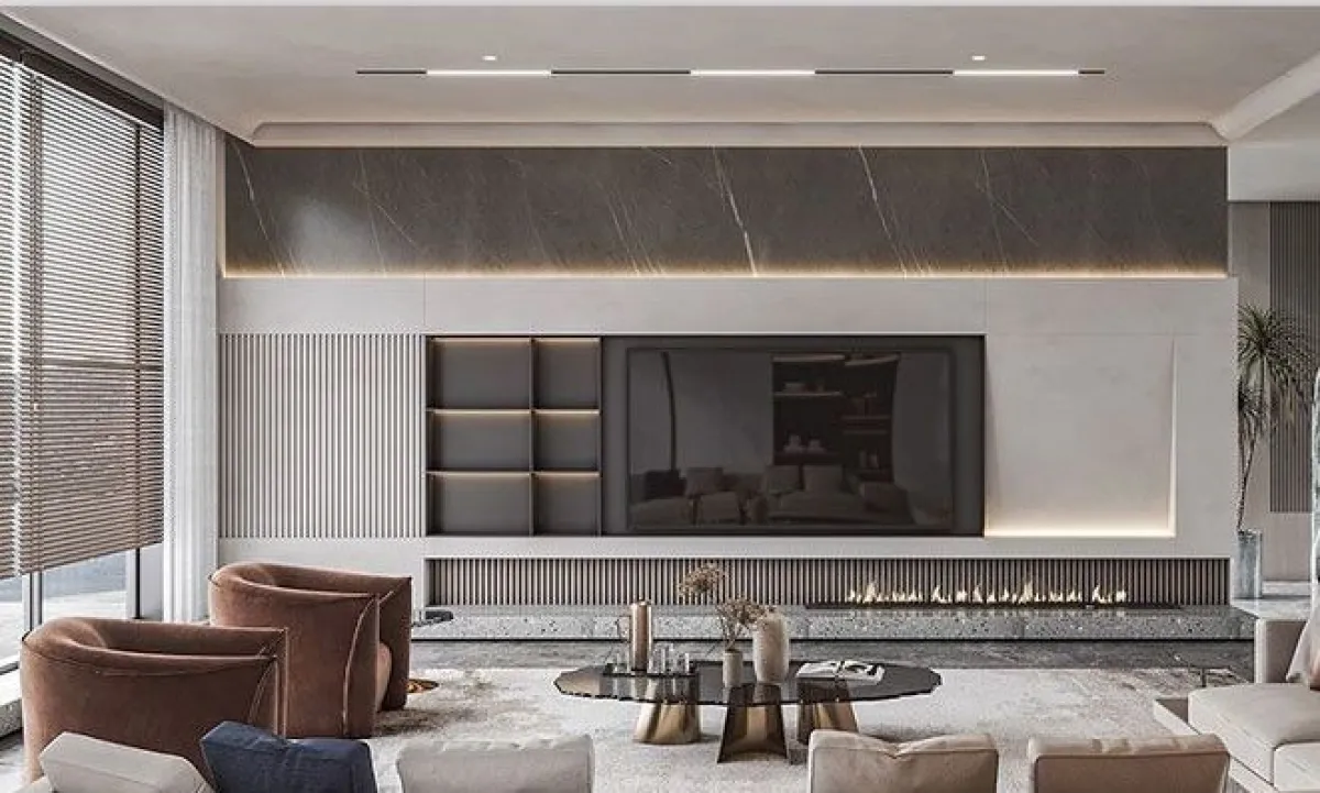 ديكور التلفزيون في الصالة