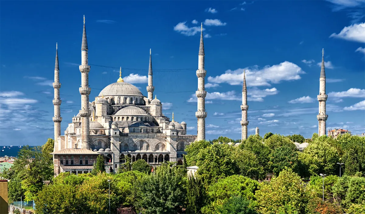 المسجد الأزرق في تركيا 