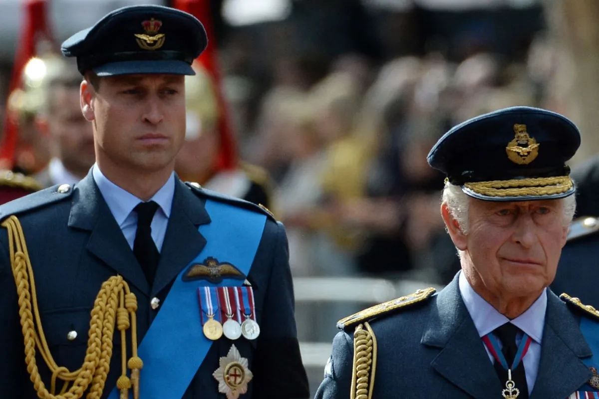 King Charles and Prince William in London on September 14, 2022. Chris J Ratcliffe / POOL / AFP