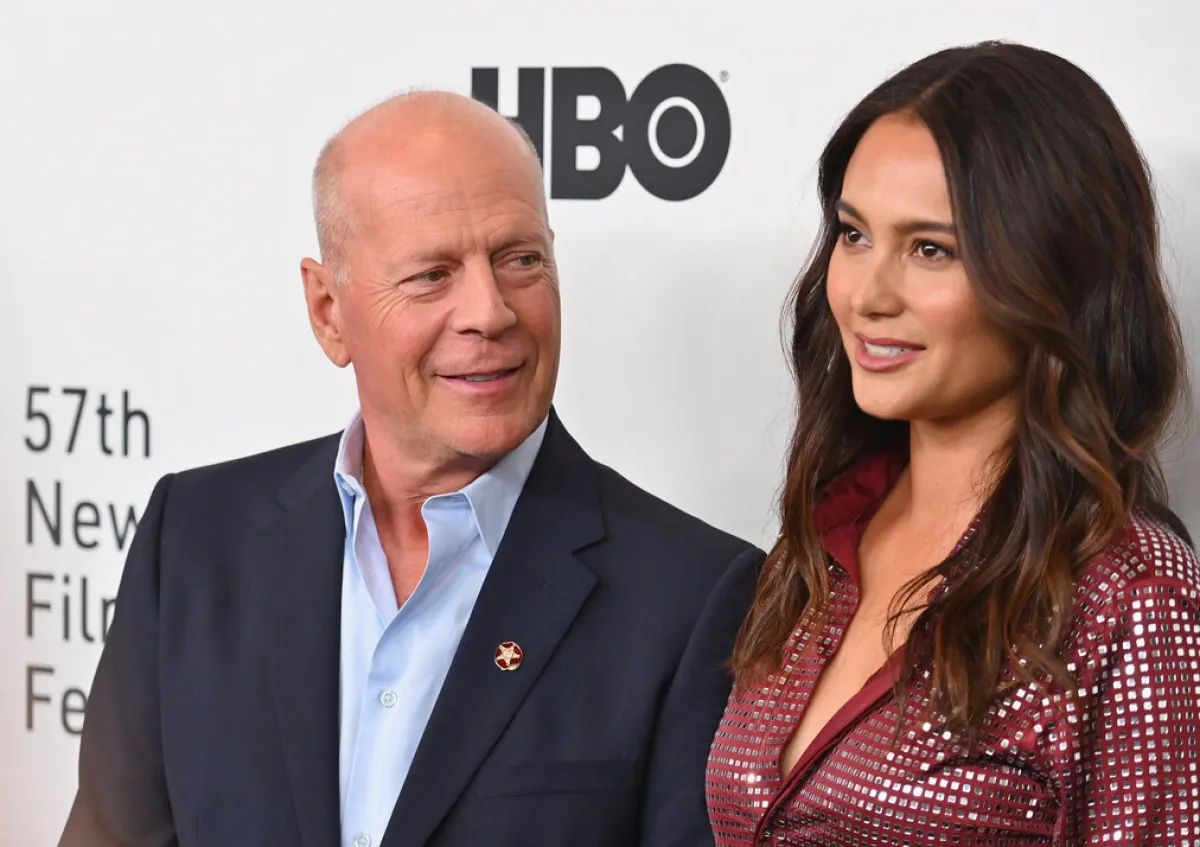 Bruce Willis (L) and wife Emma Heming Willis attend the premiere of "Motherless Brooklyn" during the 57th New York Film Festival at Alice Tully Hall on October 11, 2019 in New York City. Angela Weiss / AFP