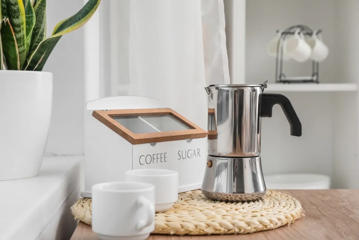 ركن القهوة في المطبخ