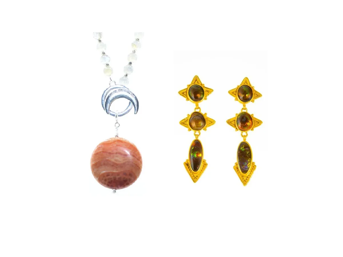 مجوهرات من حجر العقيق الناري لإطلالتك اليومية