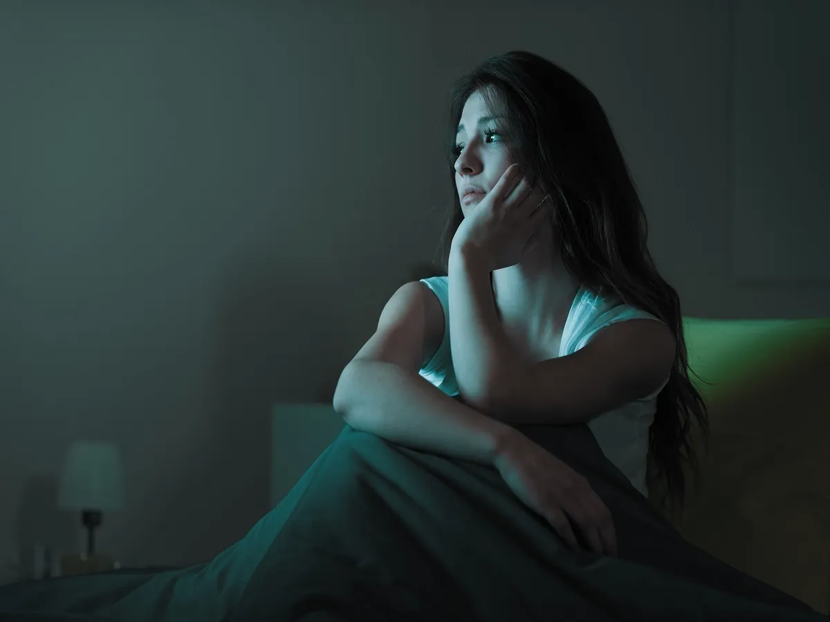 صورة لامرأة تعاني من الاكتئاب