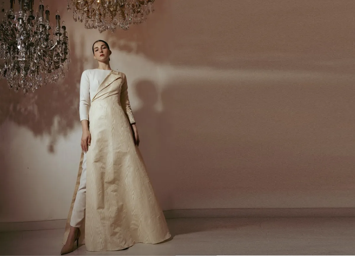 من تصاميم آلاء أحمد ضمن تشكيلتها الأخيرة - الصورة من المصدر 