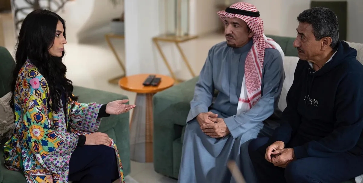 ناصر القصبي و عبدالله السدحان والهام علي -الصورة من  حساب المصور سامي الرويسان على الانستغرام