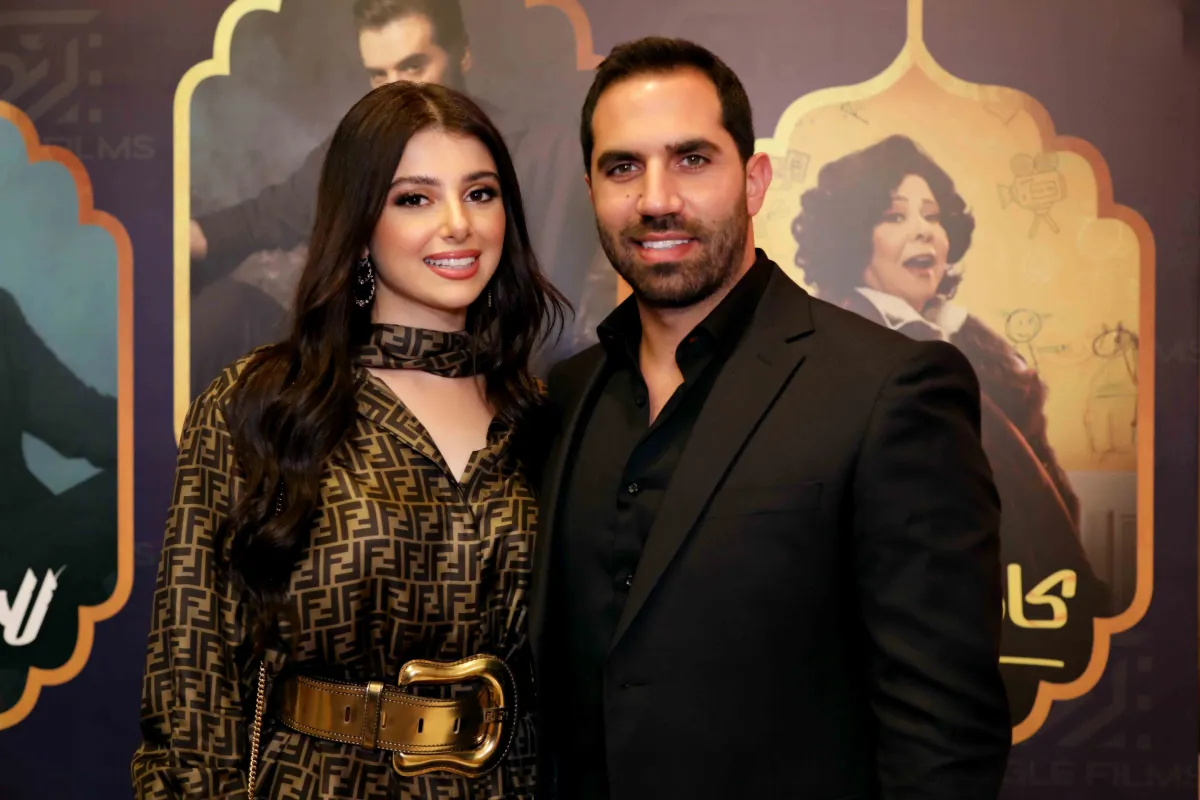 ماريتا الحلاني وخطيبها كميل أبي خليل