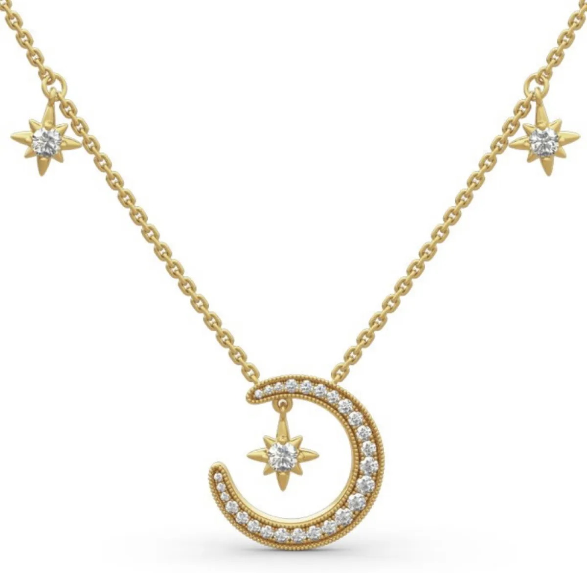 قلادة القمر والنجمة من جوليا Jeulia