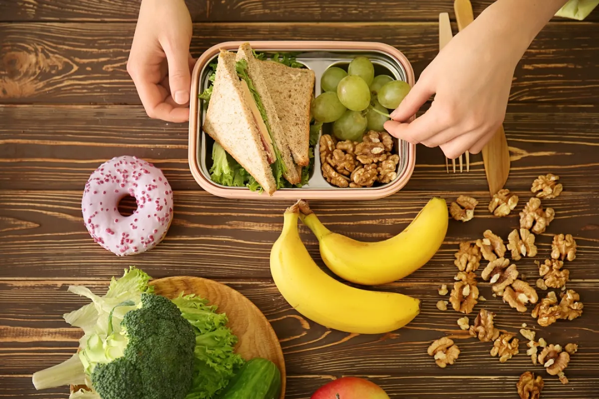 صورة تعبيرية لمحتويات الوجبة الخفيفة