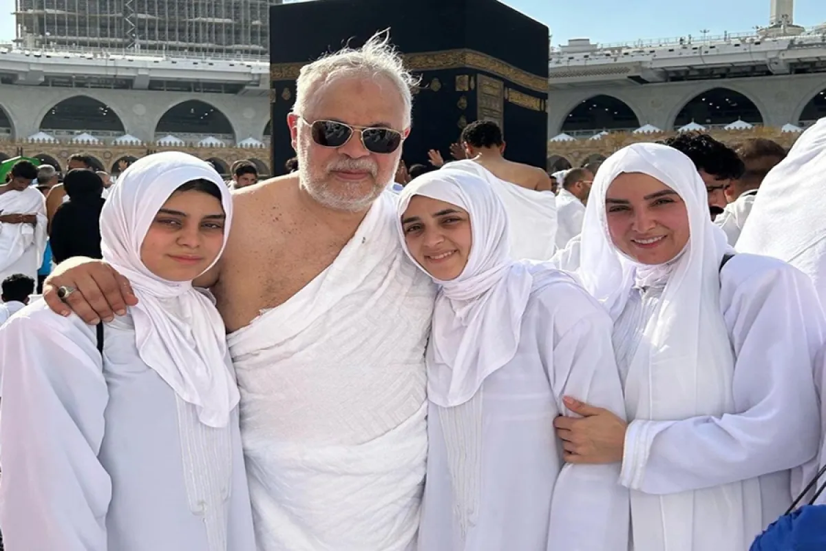 روجينا تؤدي مناسك العمرة صورة من صفحتها على انستغرام