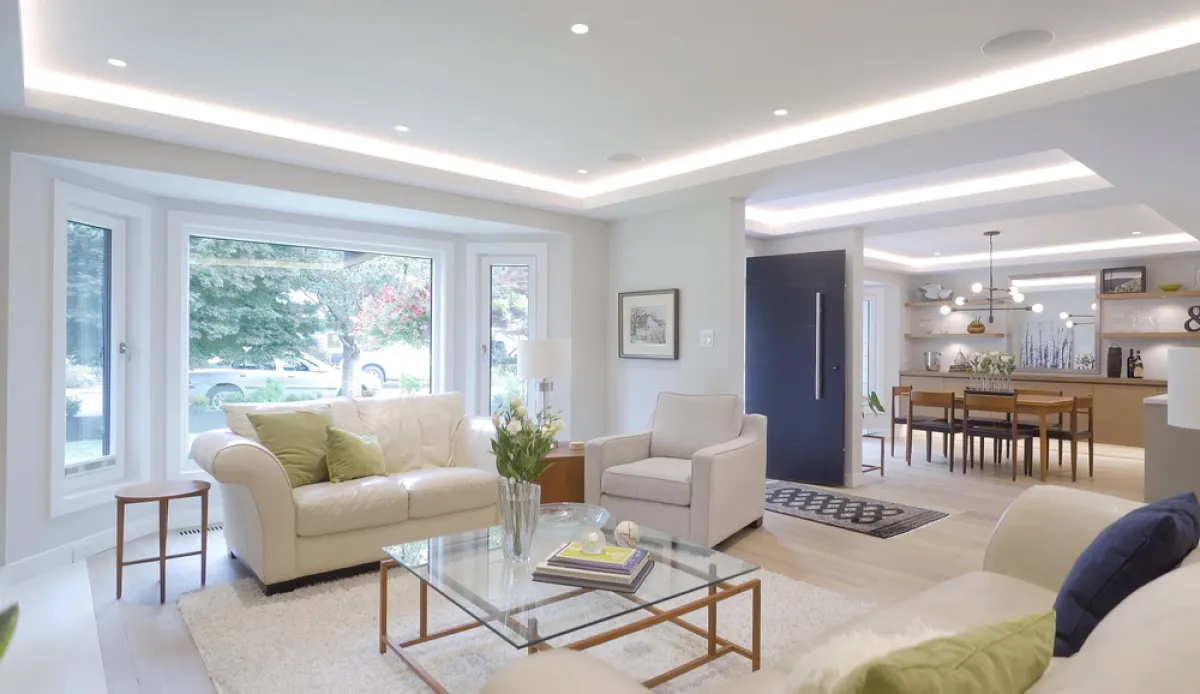 الألوان الفاتحة توحي بعلو السقف