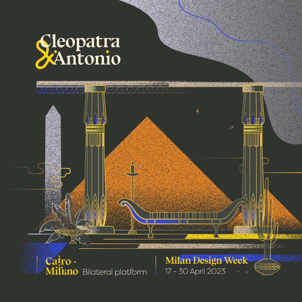 أسبوع ميلانو للتصميم يعيد كليوباترا وأنطونيو إلى الحياة