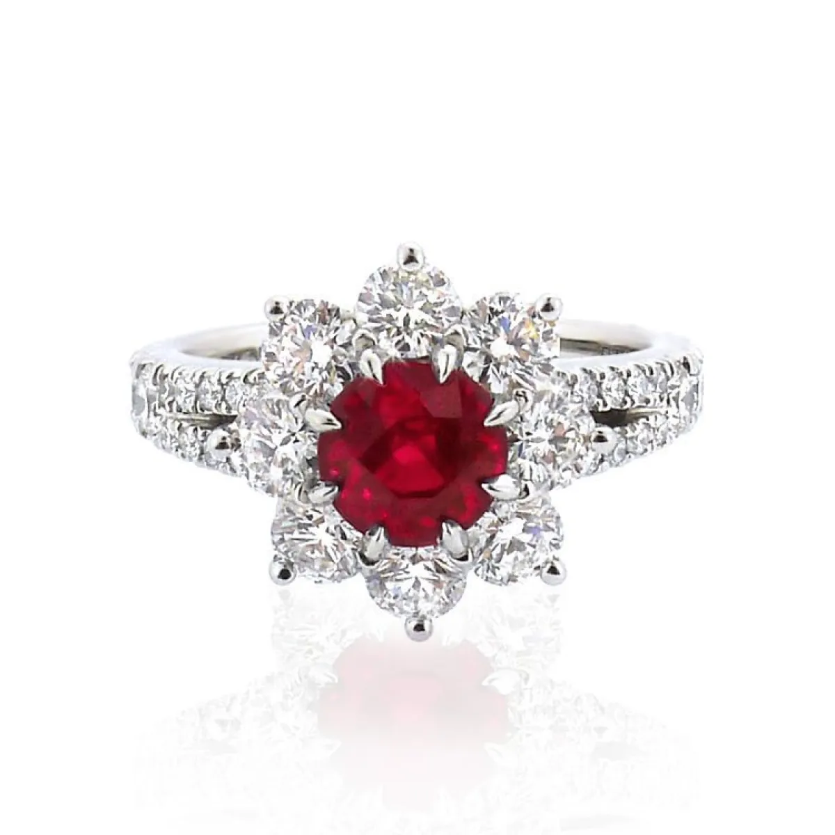 خاتم Sunflower Petite Ruby من ماركة Harry Winston