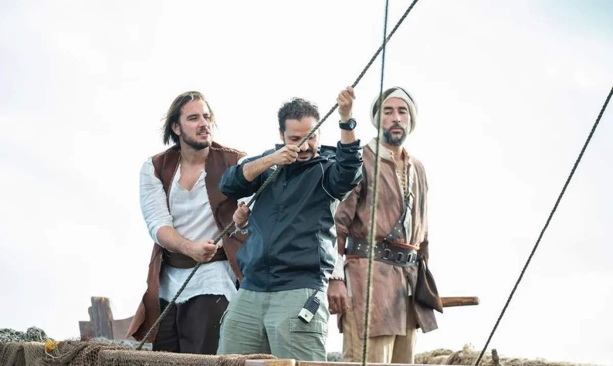 كواليس مسلسل الحشاشين -الصورة من حساب المخرج بيتر ميمي على إنستغرام