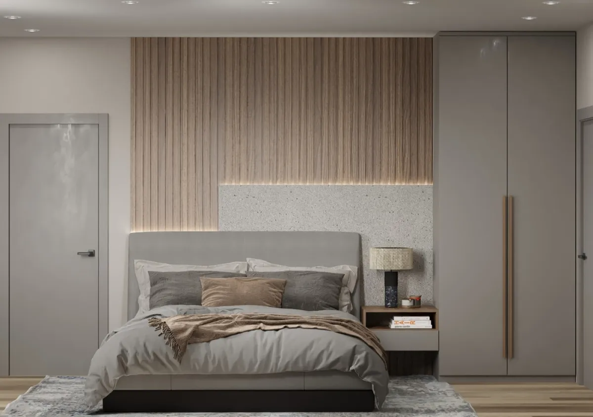 من المفضل اختيار حجوم قطع الأثاث متوسطة إلى صغيرة في غرف النوم الضيقة