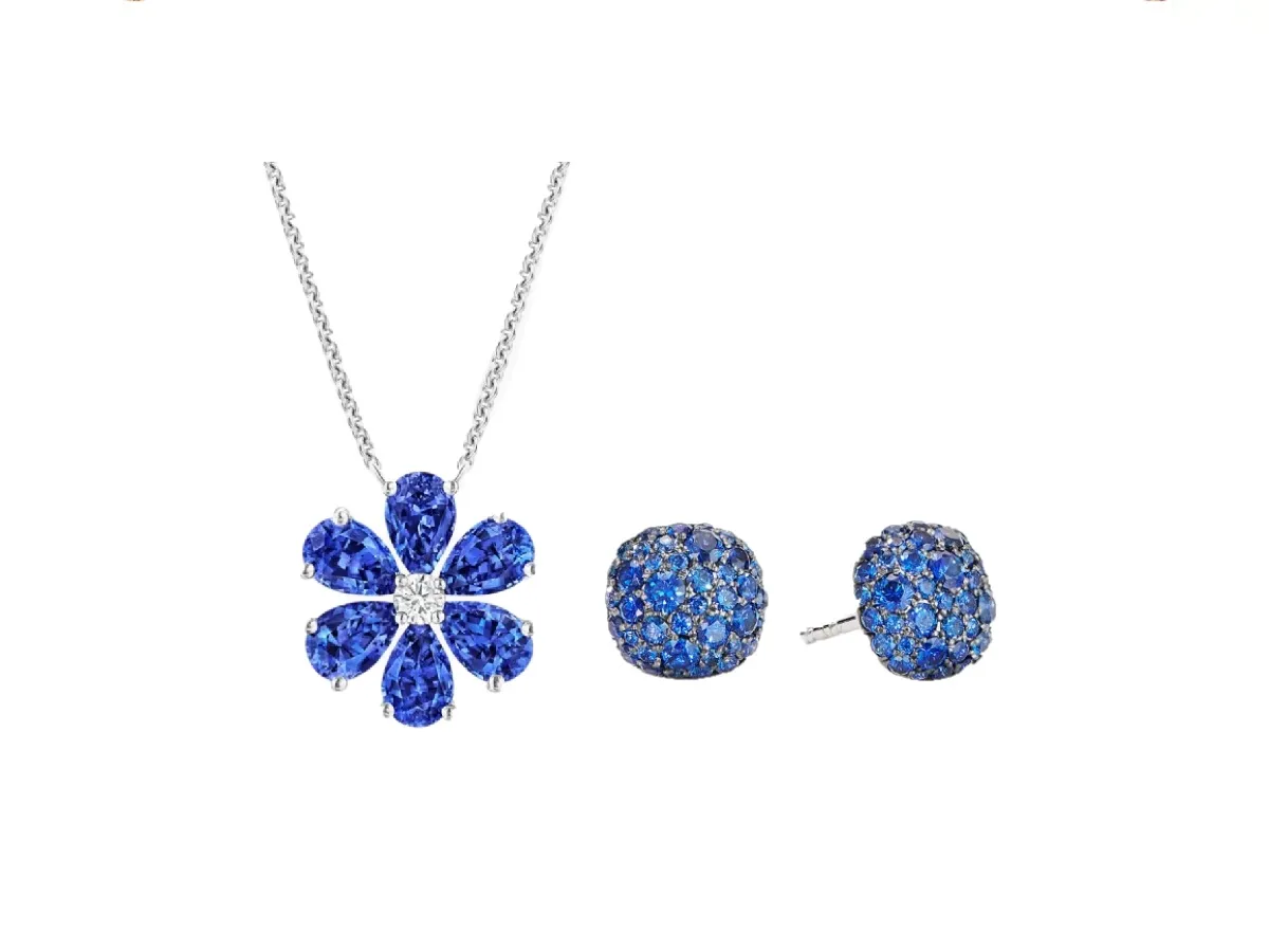 مجوهرات فاخرة مرصعة بالياقوت الأزرق لإطلالات الصيف