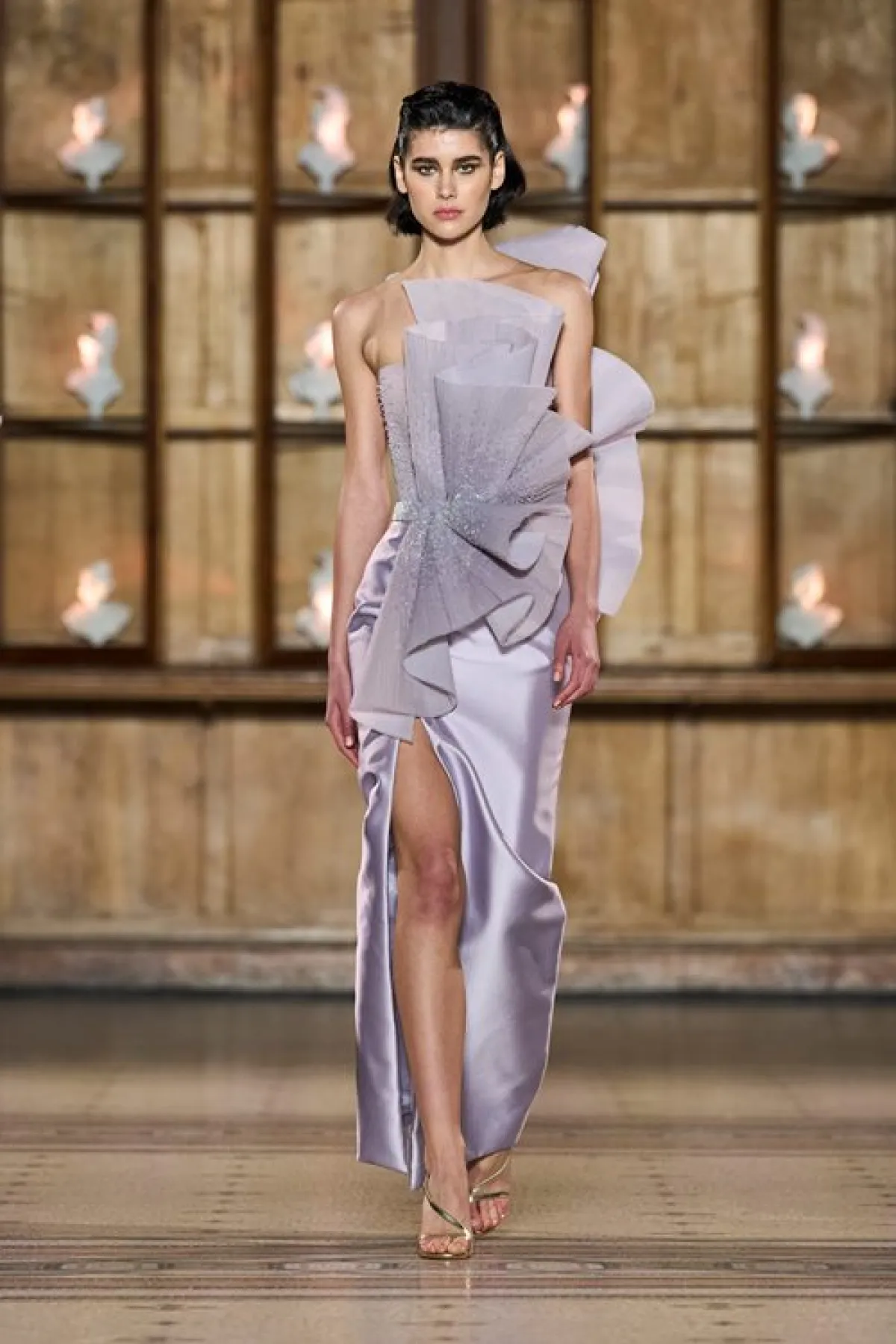 فساتين سواريه بفتحة جانبية من رامي العلي Rami Al Ali