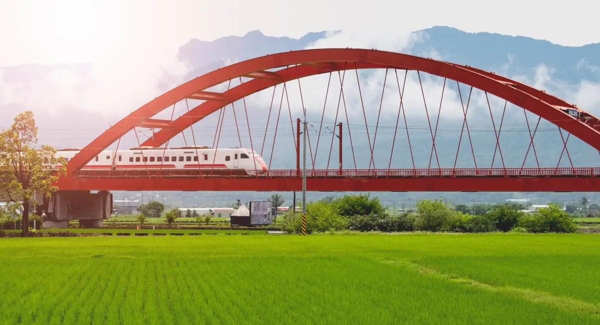 القطارات هي الوسيلة الأكثر اعتمادًا في تايوان