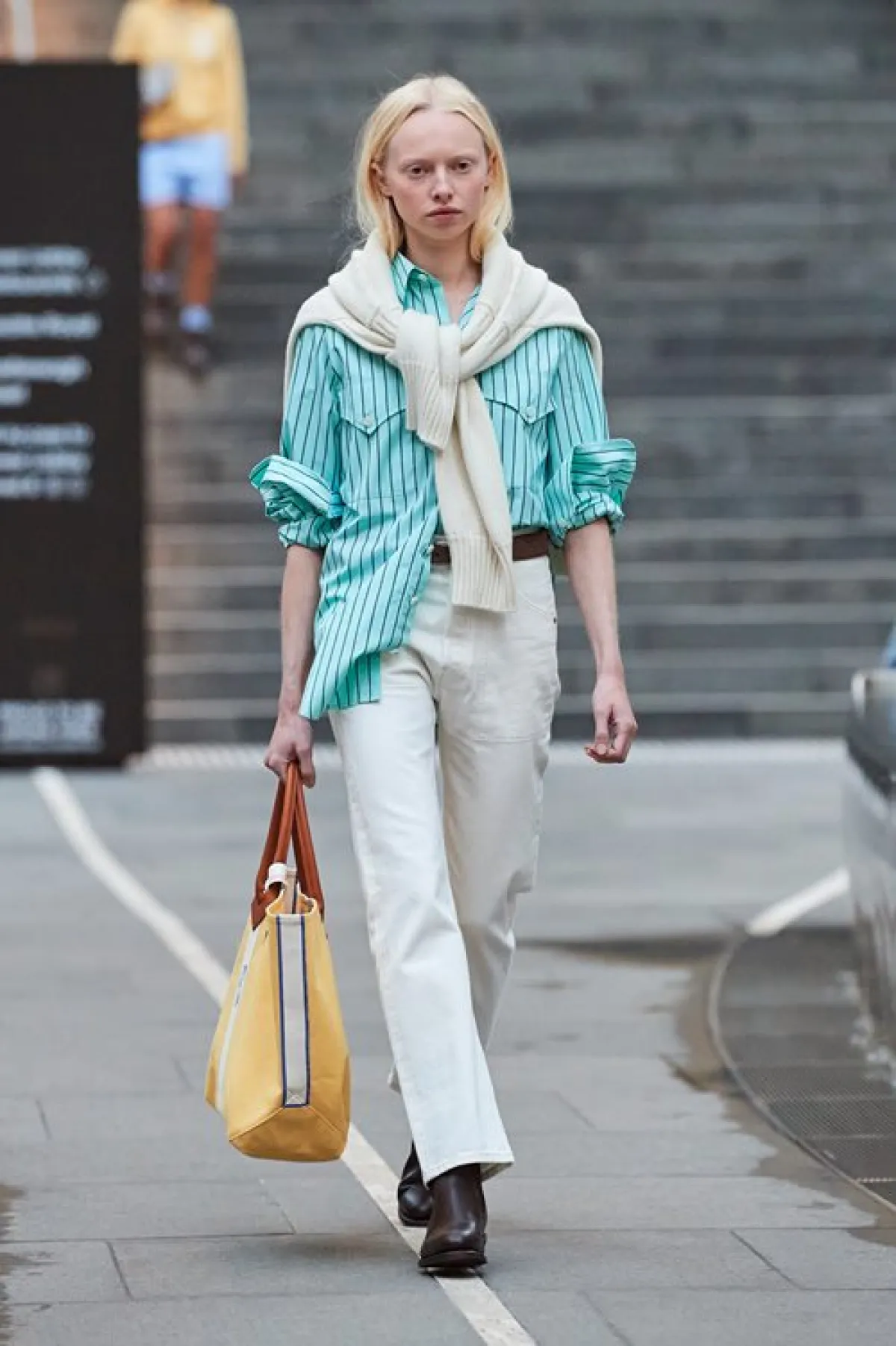 الجينز الأبيض من اوليير Haulier 