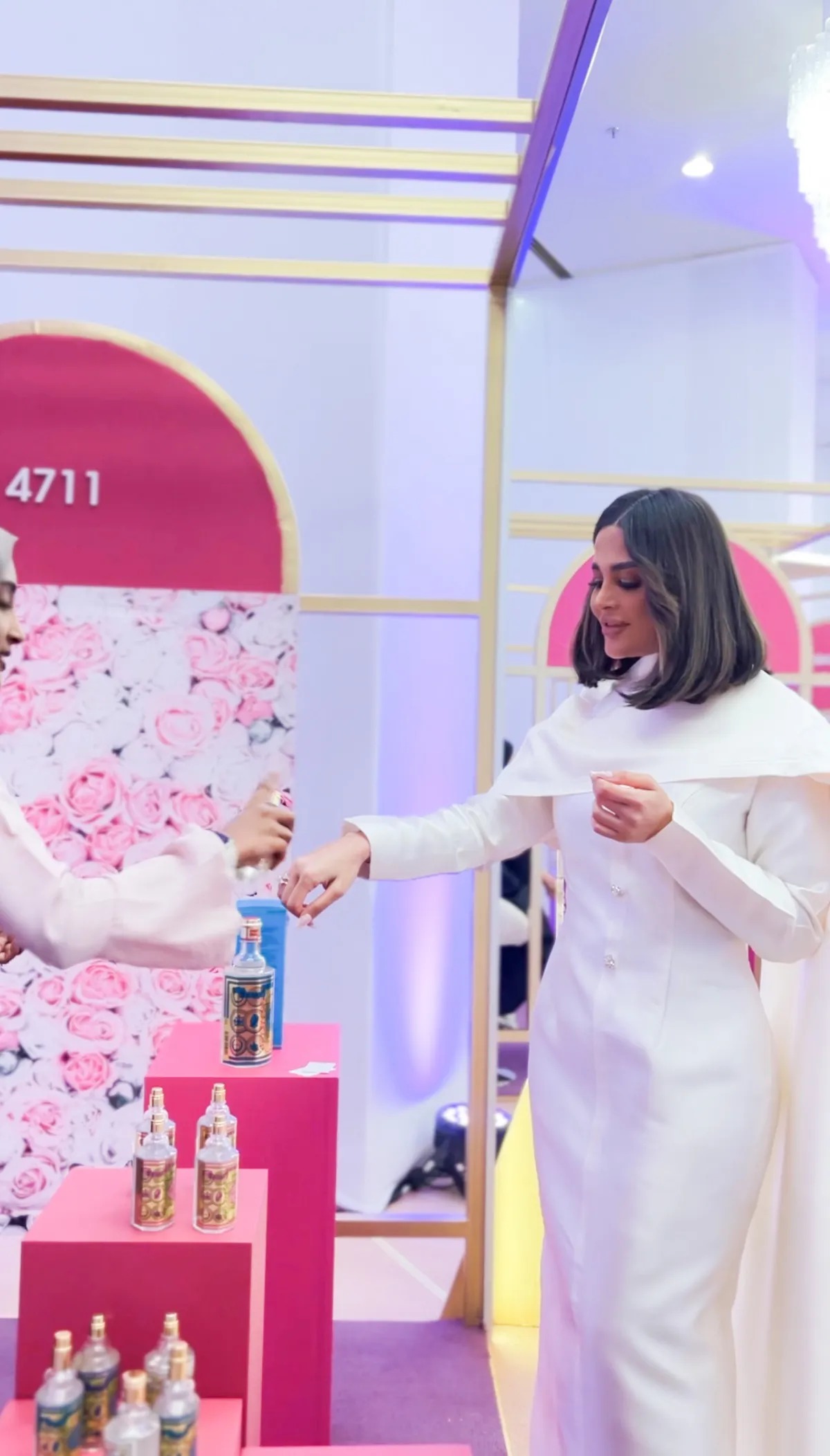 زيارة المؤثرة الكويتية مرمر للمهرجان - الصورة من العلاقات العامة