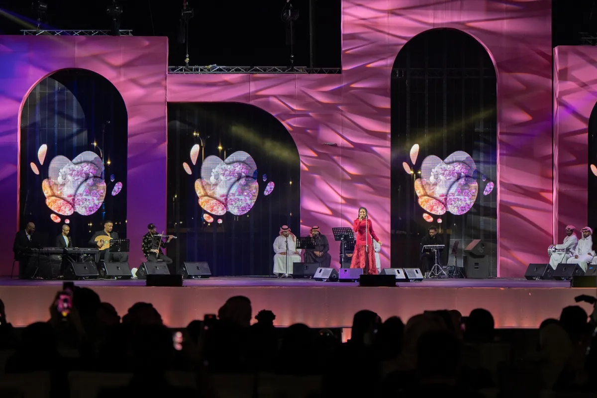 حفل الفنانة تهاني السلطان من الحفلات الفنية التي احتضنها المهرجان - الصورة من العلاقات العامة