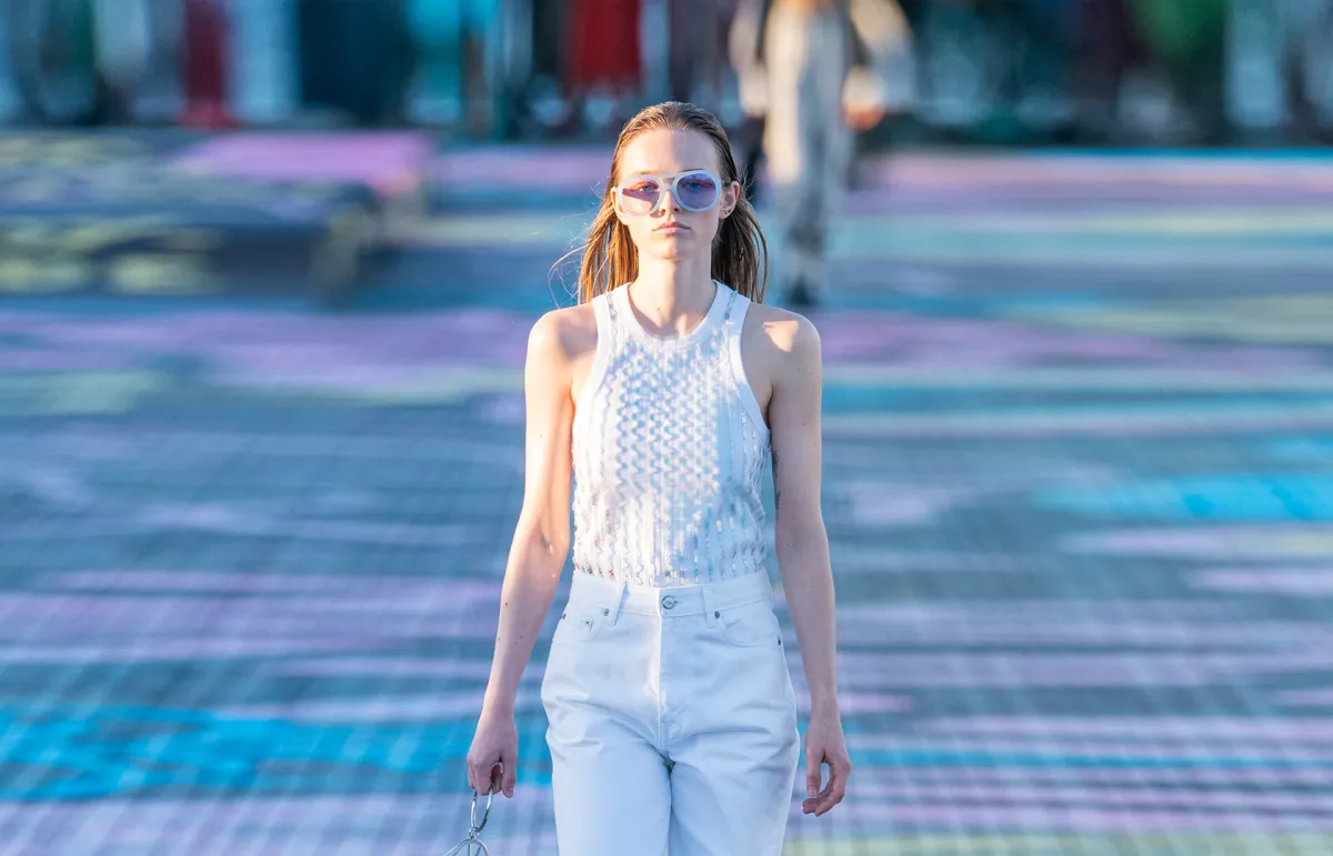 الجينز الأبيض من غاني «Ganni»