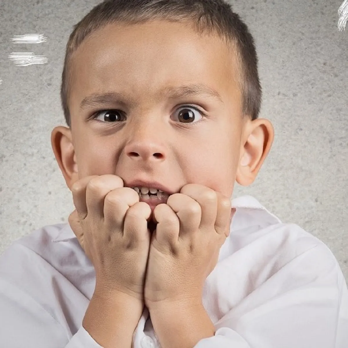 صورة لطفل عصبي