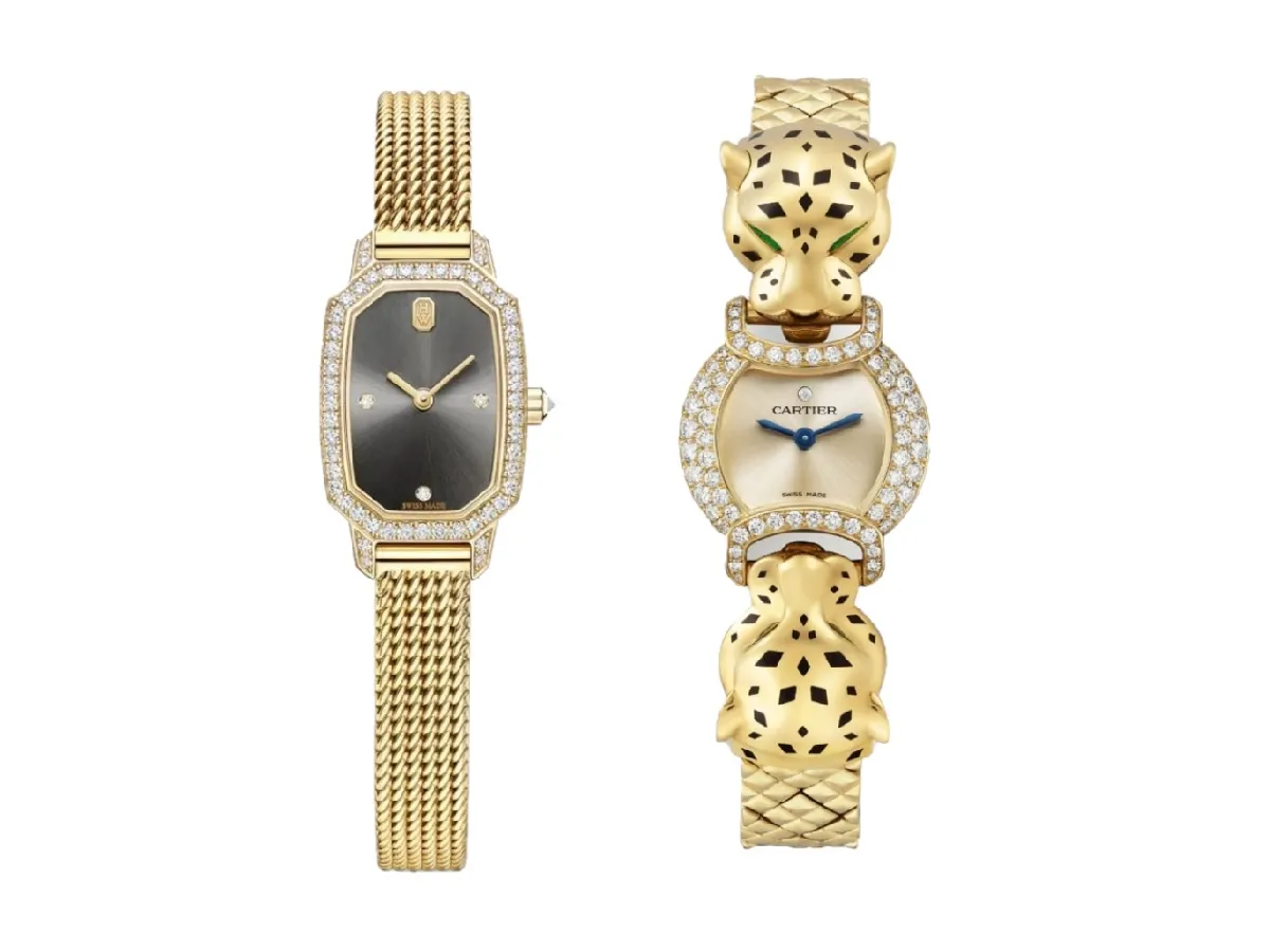 ساعات ذهب أصفر فخمة لصيف 2023