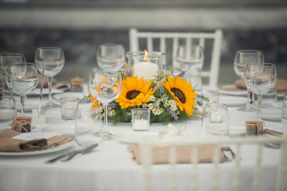 عباد الشمس، زهرة مناسبة لتزيين الديكور العائد للمناسبات