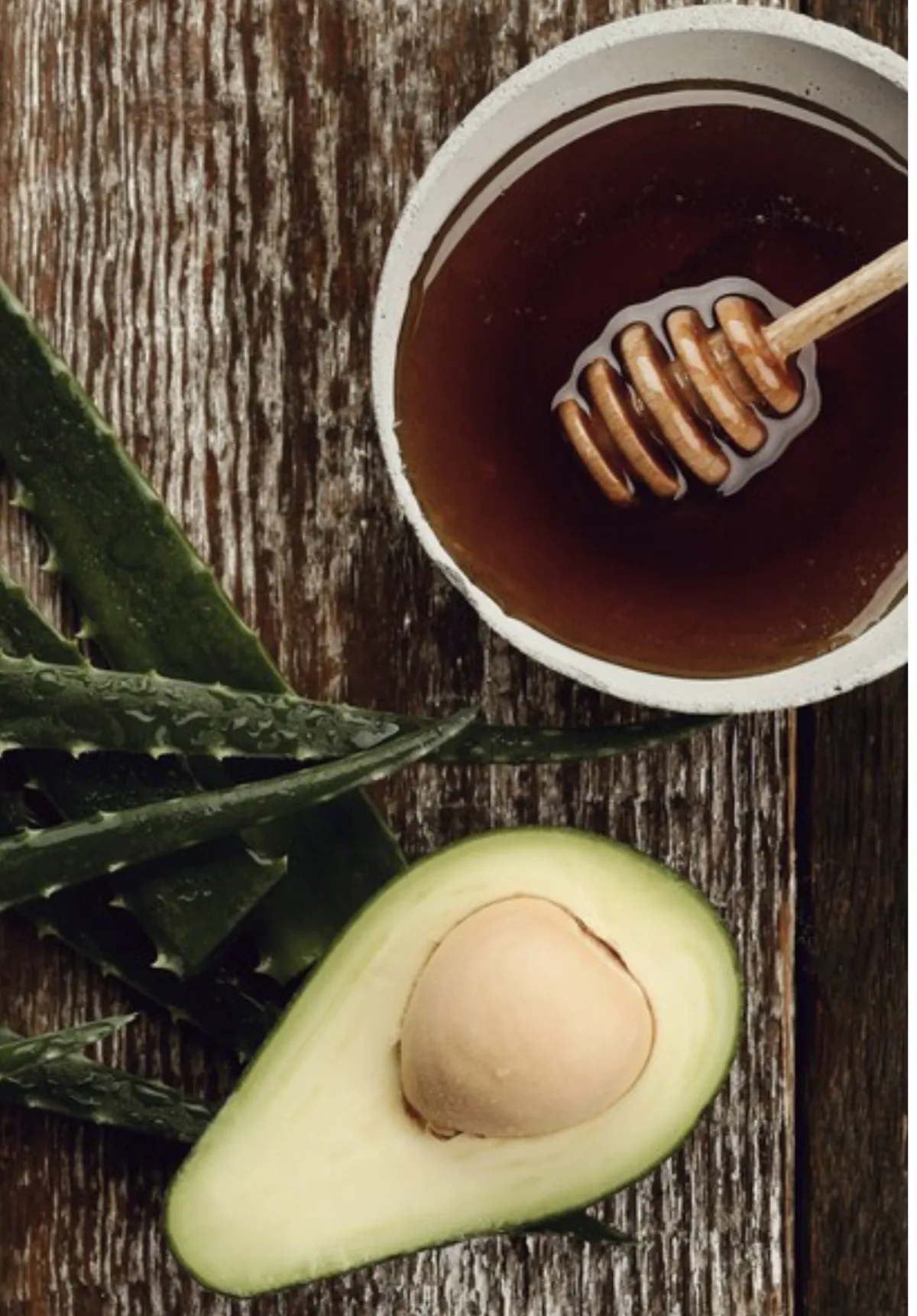 العسل مع الأفوكادو
