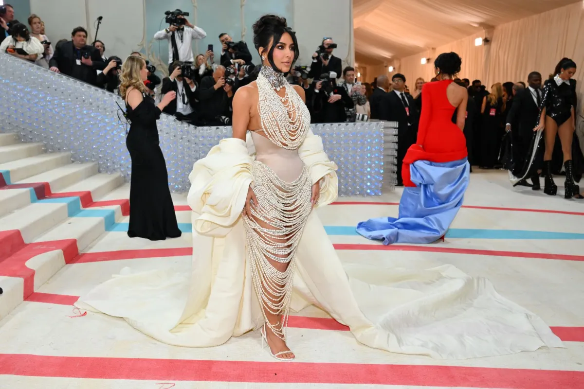 Kim Kardashian at the Metropolitan Museum of Art on May 1, 2023, in New York. ANGELA WEISS / AFP