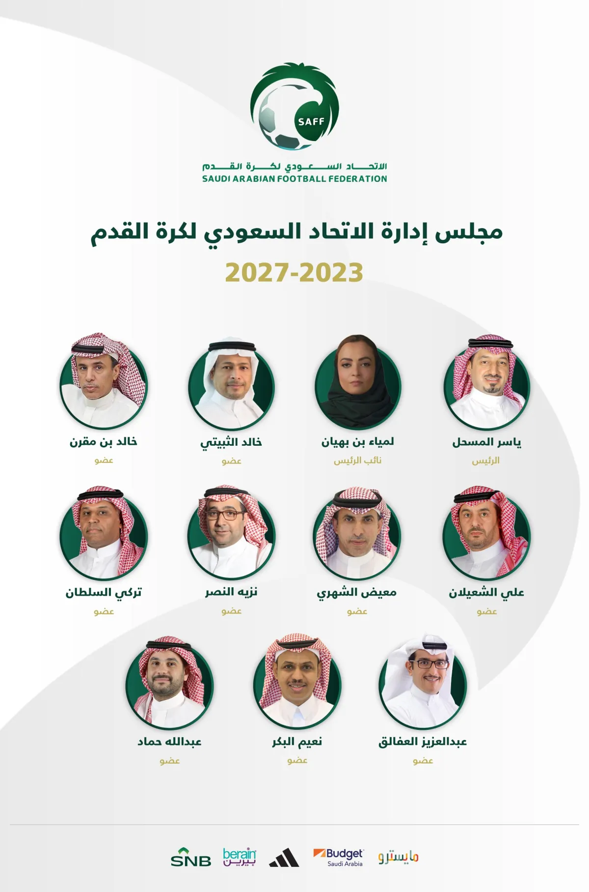 مجلس إدارة الاتحاد السعودي لكرة  القدم - الصورة من حساب الاتحاد على تويتر