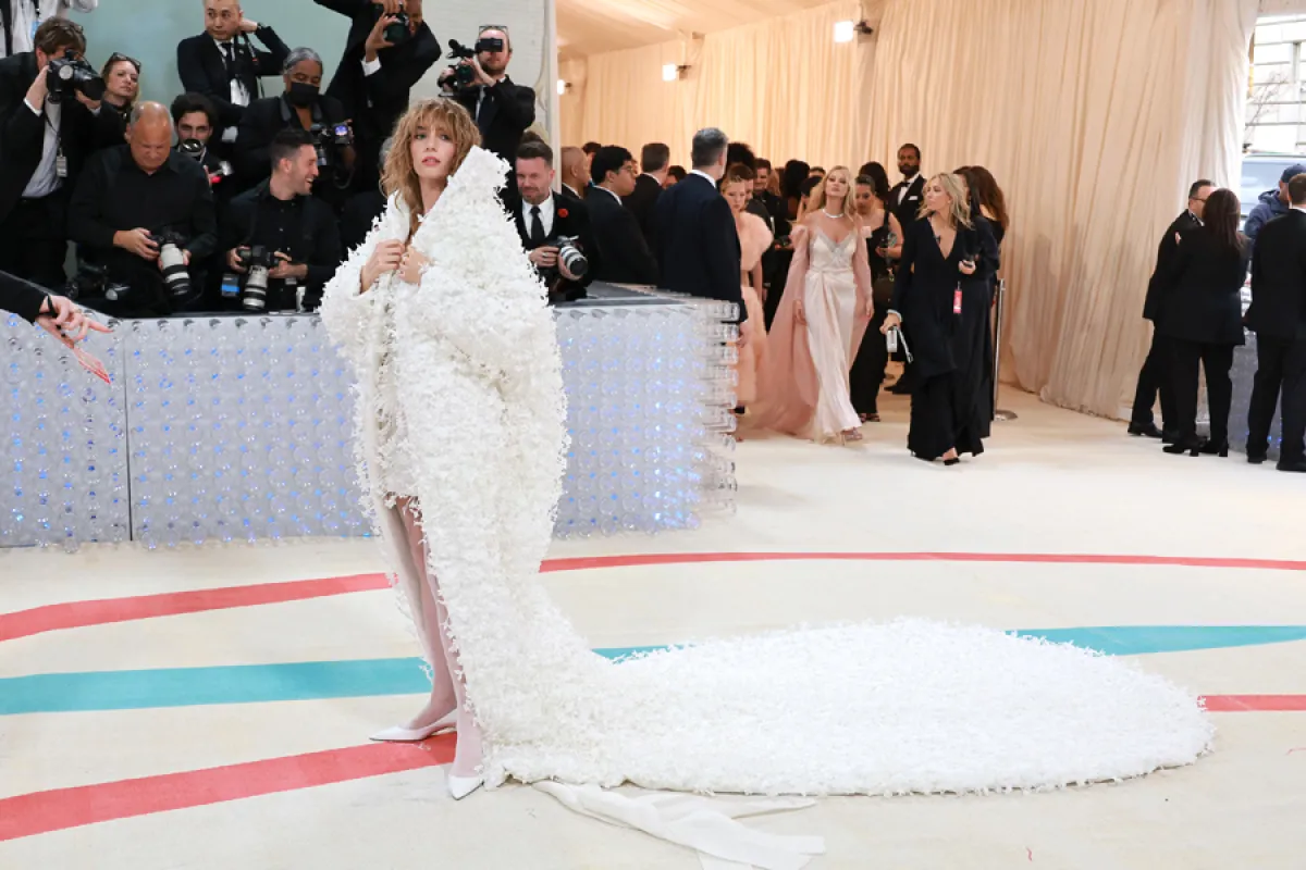 Maya Hawke attends The 2023 Met Gala Celebrating "Karl Lagerfeld: A Line Of Beauty" at The Metropolitan Museum of Art on May 01, 2023 in New York City. Theo Wargo/Getty Images for Karl Lagerfeld/AFP