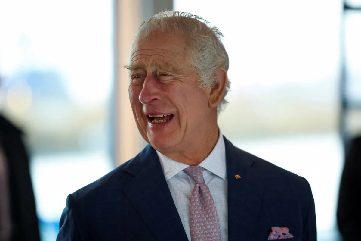 King Charles III in Hamburg, northern Germany on March 31, 2023. PHIL NOBLE / POOL / AFP