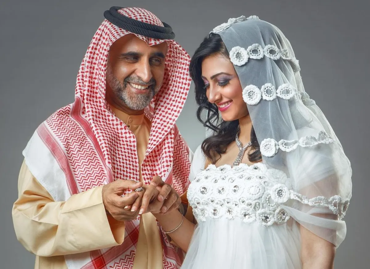 هيفاء حسين مع زوجها حبيب غلوم- صورة من صفحتها على انستغرام