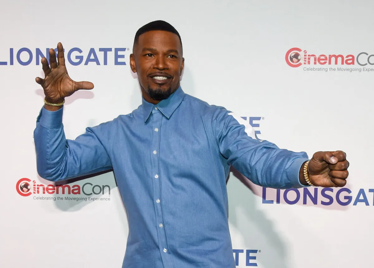 Jamie Foxx attends the Lionsgate presentation at The Colosseum at Caesars Palace during CinemaCon, the official convention of the National Association of Theatre Owners, on April 26, 2018 in Las Vegas, Nevada. Ethan Miller/Getty Images for CinemaCon/AFP