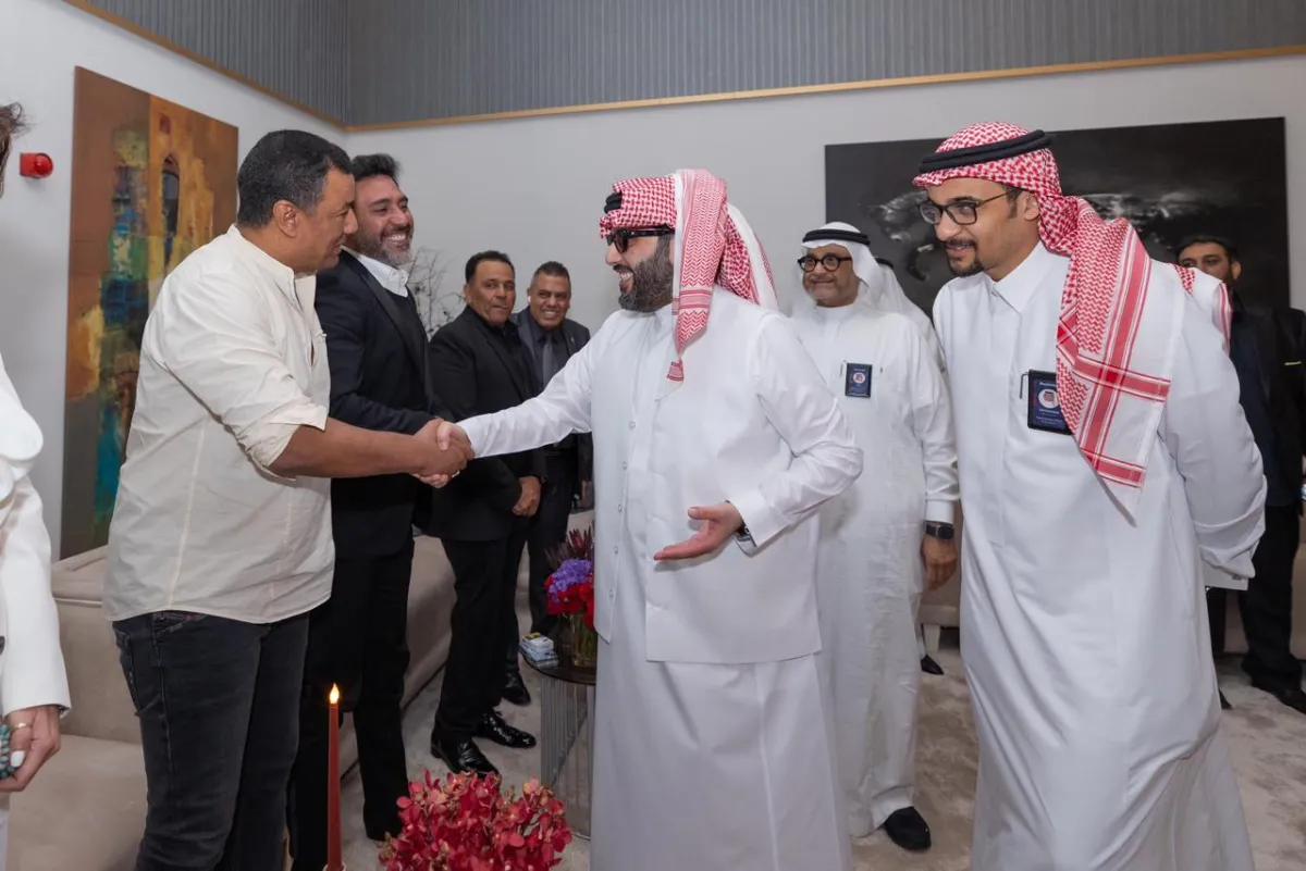 المستشار تركي ال الشيخ  في حفل روائع الموجي- الصور من المركز الاعلامي ل شركة بنش مارك