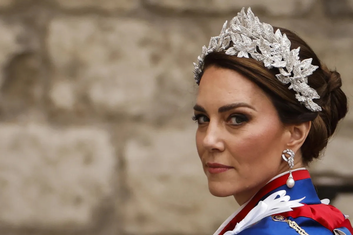 Britain's Catherine, Princess of Wales arrives at Westminster Abbey in central London on May 6, 2023, ahead of the coronations of Britain's King Charles III and Britain's Camilla, Queen Consort. Odd ANDERSEN / AFP