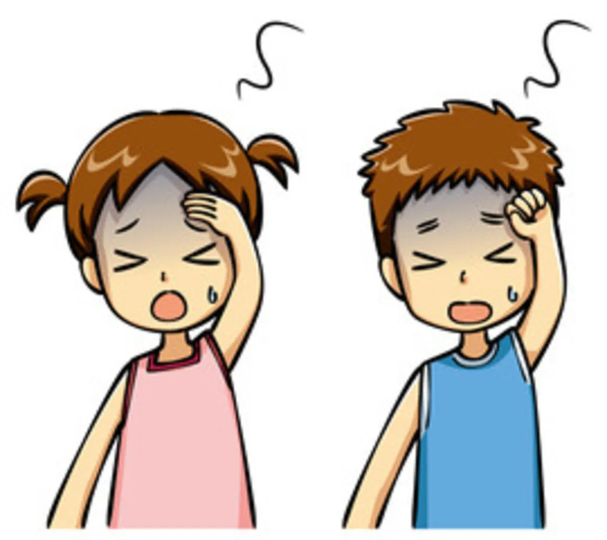 صورة تعبر عن أعراض نقص الحديد لدى الطفل