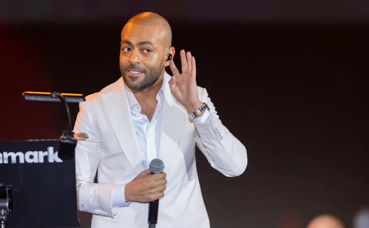 تامر عاشور- الصورة من  المركز الاعلامي ل شركة بنش مارك