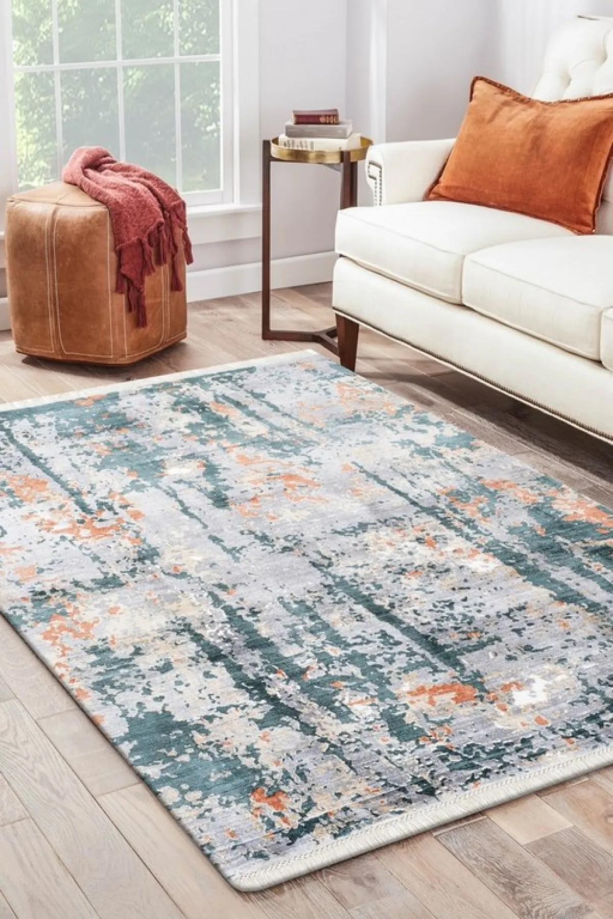 قطعة من السجاد تجريدية الطابع